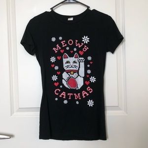 Meowy Christmas T Shirt